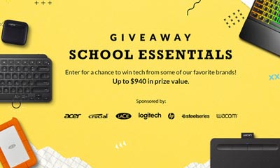 Win 1 of 2 School Essentials Tech Stuff