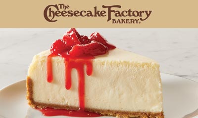 Win a $500 Gift Card to Cheesecake Factory
