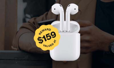 Claim Apple Airpods for Completing Tasks