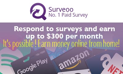 Earn up to $300 per Month With Surveoo