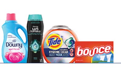 Free Tide, Bounce & Downy Laundry Products