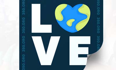 Free Love Earth Sticker