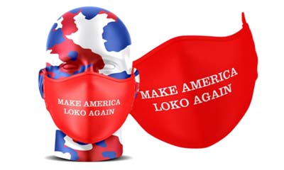Free Make America Loko Again Face Mask