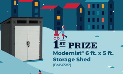 Win a 6 x 5 Modernist Storage Shed