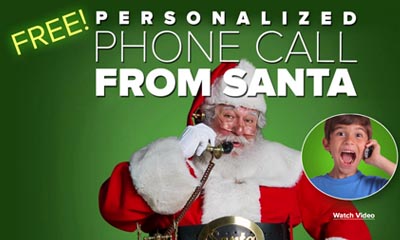 Free Personalized Phone Call, Video Messages and More From Santa