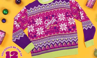 Free Shasta Grape Holiday Sweater
