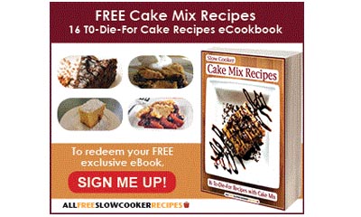 Free Slow Cooker Cake Mix Recipe eBook