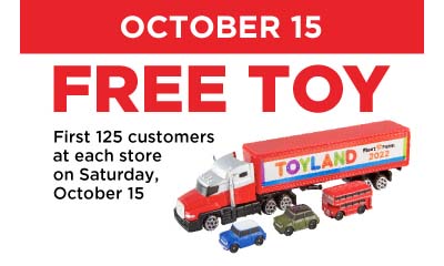 Free Toyland Semi-Truck Toy at Fleet Farm