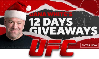 Win Trips & Gadgets with Dana White's Xmas Giveaway