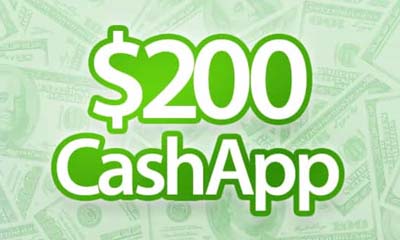 Free $200 CashApp Voucher + 200 Points