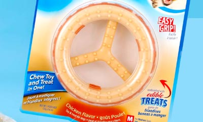 Free Chew 'N' Clean Ring Dog Toy