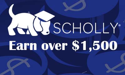 Earn over $1,500 with Scholly Offers
