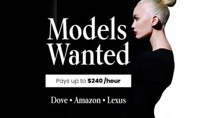 Earn up to $240/hour for Modelling