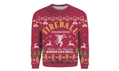 Free Fireball-branded holiday sweater