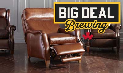 Free Leather Recliner and Big Deal Brewing Merch