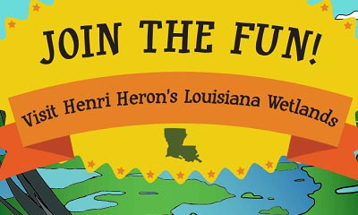Free Louisiana Coastal Wetlands Postcards, Activity Books