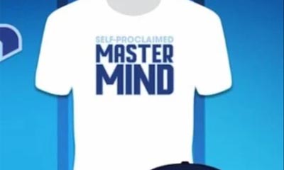 Free Master Minds branded t-shirt