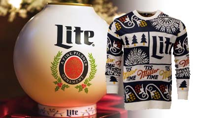 Free Miller Lite Beernaments & Holiday Sweaters