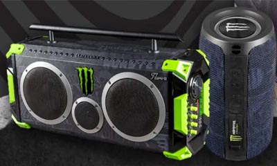 Free Monster Energy Bluetooth speaker