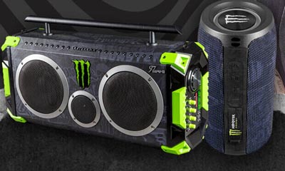 Win a Monster Energy-branded boombox