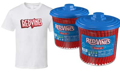 Free Red Vines T-shirt and Candy