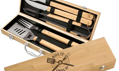 Free Sweet on Texas 5-piece Bamboo BBQ Set