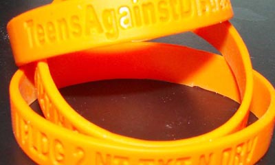 Free Teens Against Distracted Driving Wristband
