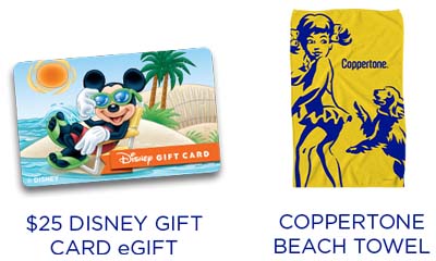 Free Coppertone Branded Beach Towels
