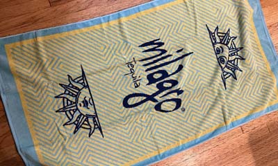 Free Milagro Tequila-branded Beach Towel