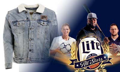 Free Miller Lite All Stars Jean Jacket