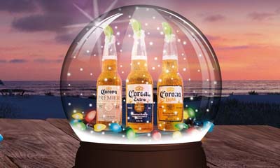 Free Corona-branded Snowglobe