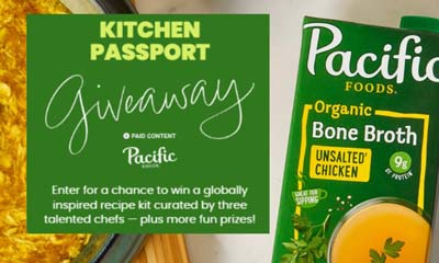Free Pacific Foods Chicken Bone Broth and Pinch Bowl