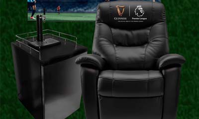 Free Guinness-branded Recliner and Big Screen TV