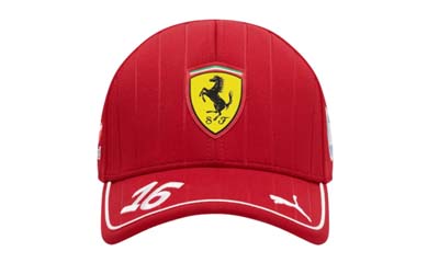 Free Scuderia Ferrari Racing Charles Leclerc Baseball Cap