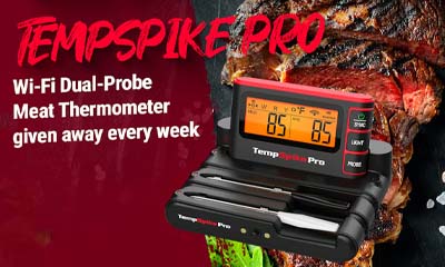 Win a Wi-Fi Dual-Probe Meat Thermometer
